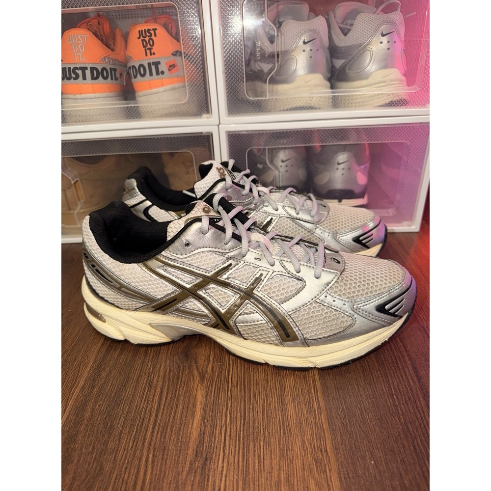 ASICS Gel 1130 Clay Canyon White Silver Brown 1201A256-113 Mens Size 11